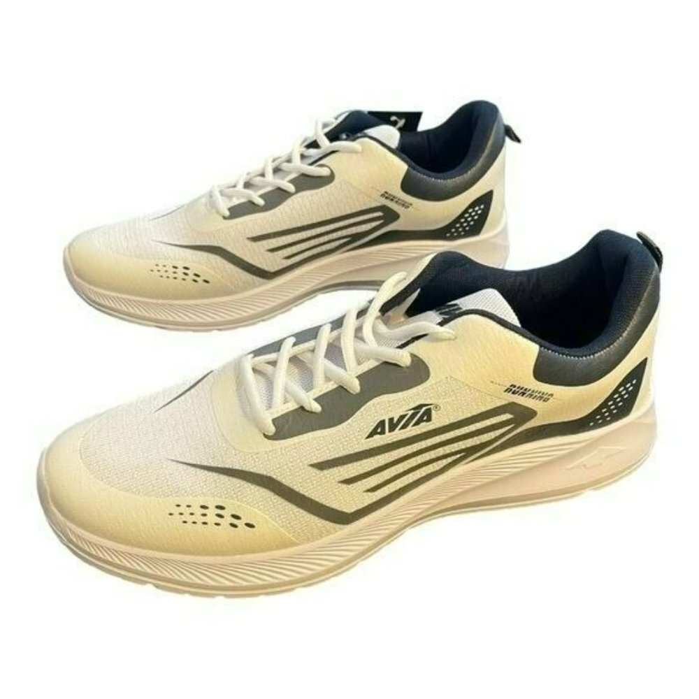 Avia White Navy Athletic Sneaker Running Shoe NEW Mens Size 12 - Picture 3 of 7